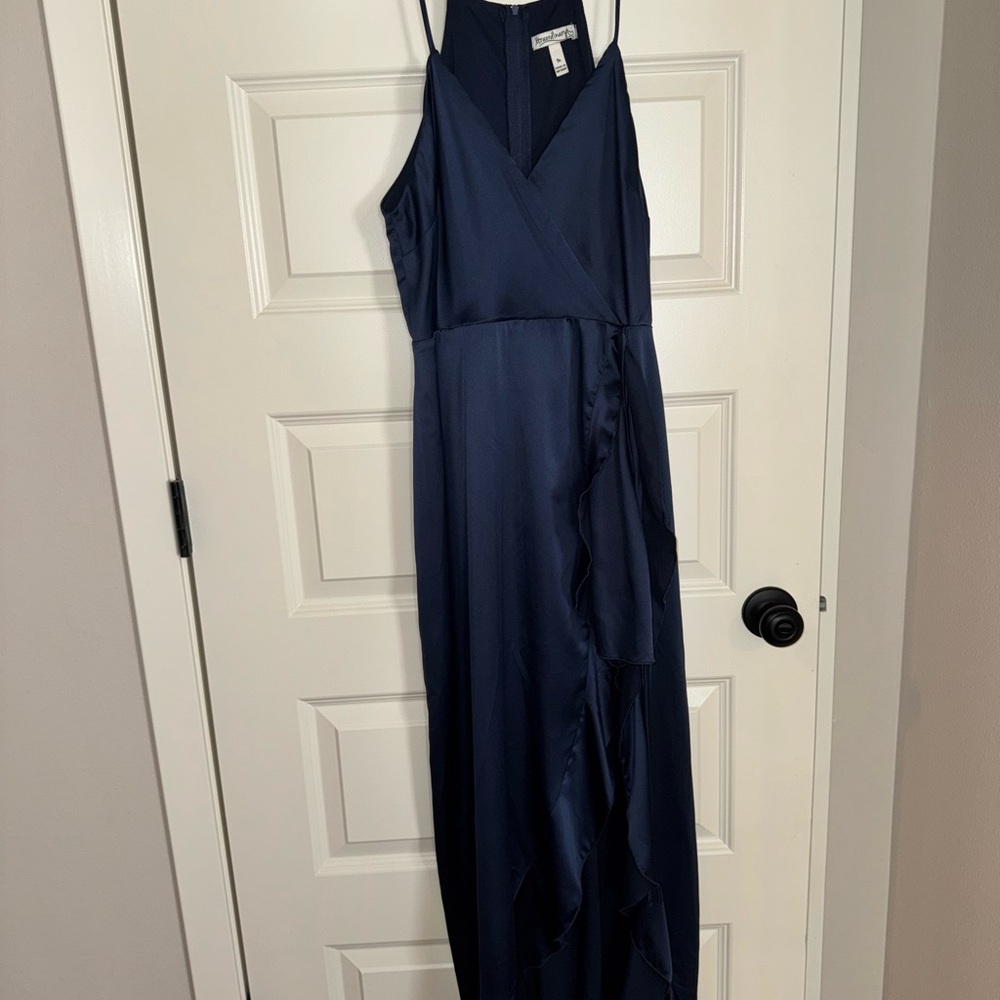 Elegant Navy Blue Women's Dress